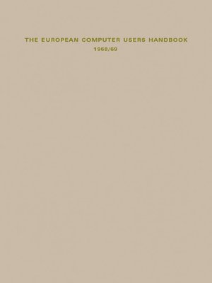 cover image of The European Computer Users Handbook 1968/69